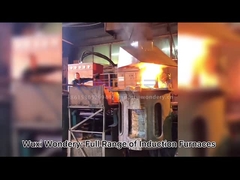 เตาหลอมเหนี่ยวนำความถี่ปานกลางเปลือกอลูมิเนียม สูงสุด 1900 องศาเซลเซียส