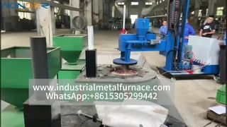 เตาเบ้าหลอมกราไฟท์พร้อมเครื่องเผาเม็ดไม้ – ไร้มลพิษ ปล่อยมลพิษต่ำ