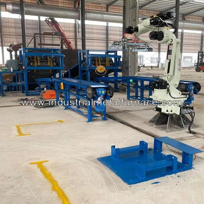 ซื้อ เครื่องเรียงแท่งอลูมิเนียมอัตโนมัติ 6.5 กก. พร้อม Siemens Robot 1200mm การผลิตออนไลน์