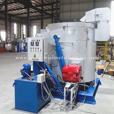ซื้อ Oil Fired 500KG Tin Melting Furnace with Graphite Crucible for Industrial Applications online manufacture