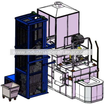 ซื้อ 5000 KG/H Natural Gas Continuous Industrial Aluminum Melting Furnace online manufacture