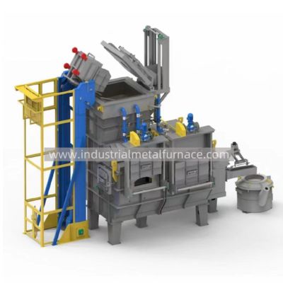 ซื้อ Industrial 3000KG/Hour Gas Fired Continuous Aluminum Melting Furnace , Metal Melting Furnaces online manufacture