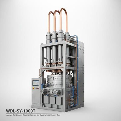 ซื้อ เครื่องหล่อแบบต่อเนื่องชนิดขึ้นรูปสำหรับแท่งทองแดงปราศจากออกซิเจน ขนาดเส้นผ่านศูนย์กลาง φ8 – 16 มม. กำลังการผลิต 1000 ตันต่อปี และความแม่นยำในการติดตามระดับของเหลว ±2 มม. การผลิตออนไลน์