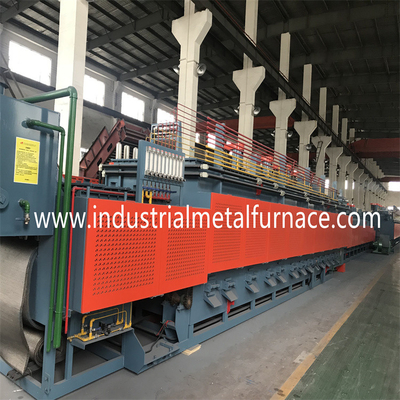 เตาตาข่ายสายพานลำเลียงไฟฟ้าสำหรับรัด เตาชุบแข็งและแบ่งเบาบรรเทาอย่างต่อเนื่อง