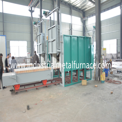Bogie Hearth Heat Treatment Car Bottom Furnaces อุปกรณ์ไฟฟ้า 1 โซน 2400 × 1700 × 1300 มม.