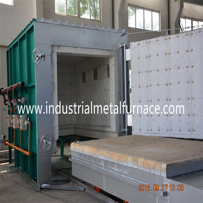 2,000 X 1,000 X 1,000 มม. ก๊าซธรรมชาติที่กำหนดเองเตาด้านล่างรถ Bogie Hearth Furnace