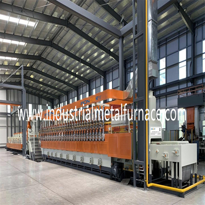 สนับสนุน Roller Gas เตาตาข่ายตาข่ายต่อเนื่อง Carburizing Tempering For Fasteners