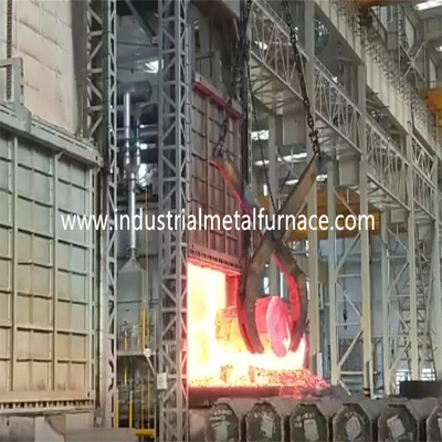 6 โซนเตาหลอมด้านล่างของรถ Bogie Hearth Furnace 6500 × 2300 × 2000mm Gas Fired