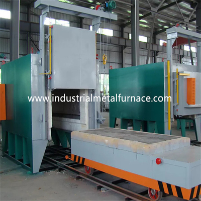 การบำบัดความร้อนด้วยแก๊สเป็นเชื้อเพลิง Bogie Hearth Furnace Car Bottom 2500 × 1000 × 800mm