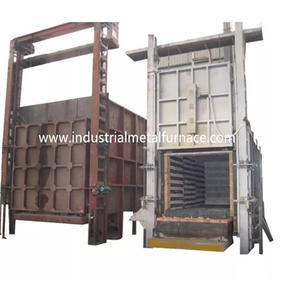 การบำบัดความร้อนด้วยเตาไฟฟ้า Bogie Hearth 1500 × 1,000 × 1,000 มม. โครงสร้างเหล็ก