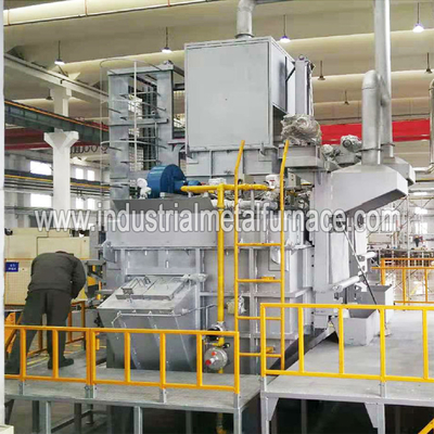 250 กก. / ชม. Cntinuous Gas Fired Industrial Aluminium Melting Furnace, เตาหลอมเศษอลูมิเนียม