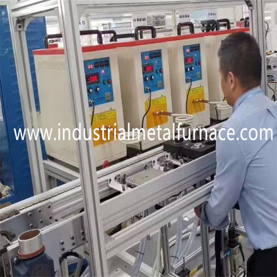 10KG Tilting Type Steel Melting Furnace Induction Heater Melting Metal 35KW