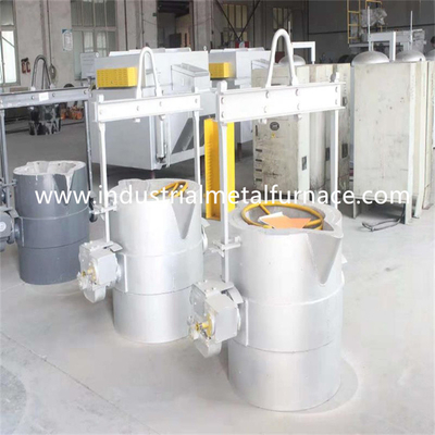 เท 540mm Aluminium Melting Foundry Molten Aluminium Transfer Ladles
