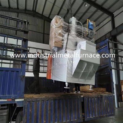 เตาหลอมอลูมิเนียมอัลลอยด์แบบใช้แก๊ส 800KG สำหรับการหลอมเหล็กCE