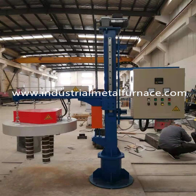 350 กก. 18KW เตาอลูมิเนียมถือเตาอุ่นทัพพีไฟฟ้าแนวตั้งอัตโนมัติ CE